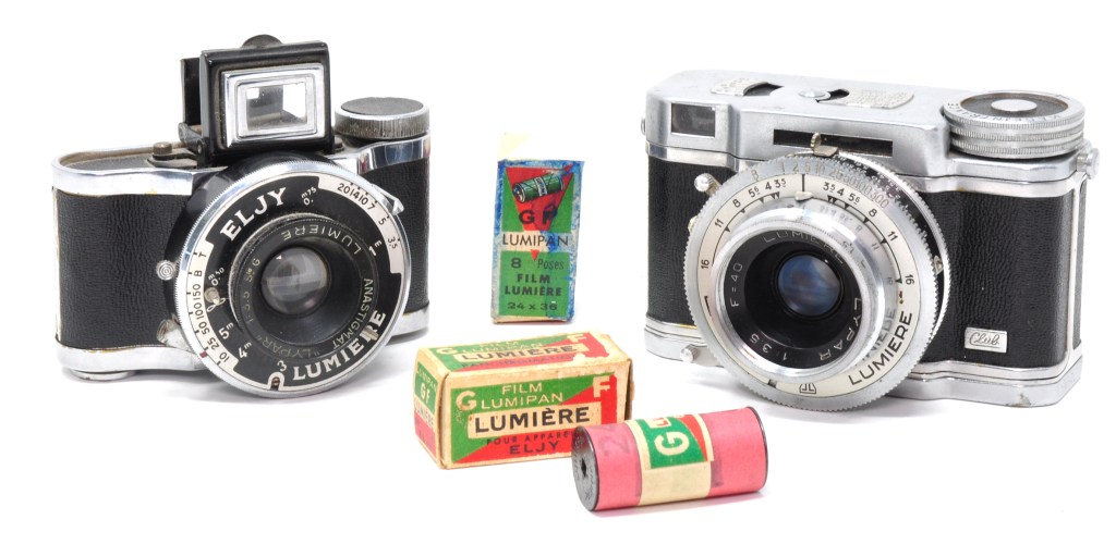 The first Elji (left) with an Elji Cub and Lumère film made for them