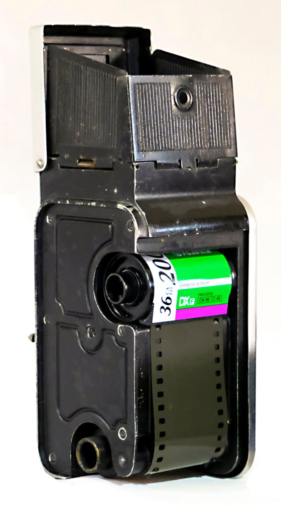 The Luckyflex was unusual in using 35mm film
(Picture by John Marriage)