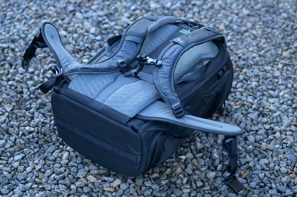 Cheap vs Pro camera bag, back support