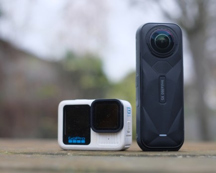 GoPro Hero 13 Black next to Insta360 X5