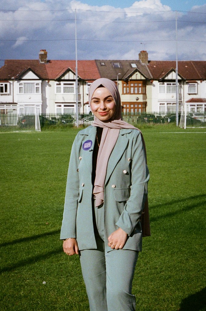Safa’s British Journal of Photography, Portrait of Britain Volume. 7 award-winning portrait of Leanne Mohamad, taken when she worked with her during campaigning season of the General Election 2024. Image Credit: Safa B. Malik