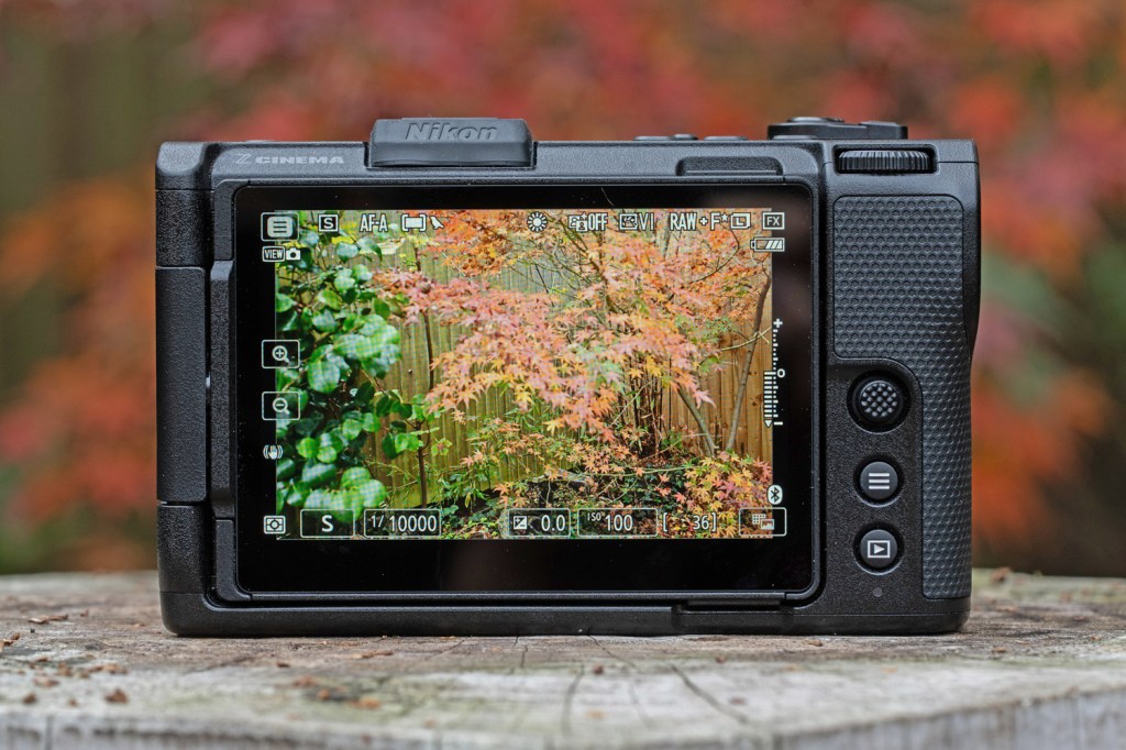 Nikon ZR screen
