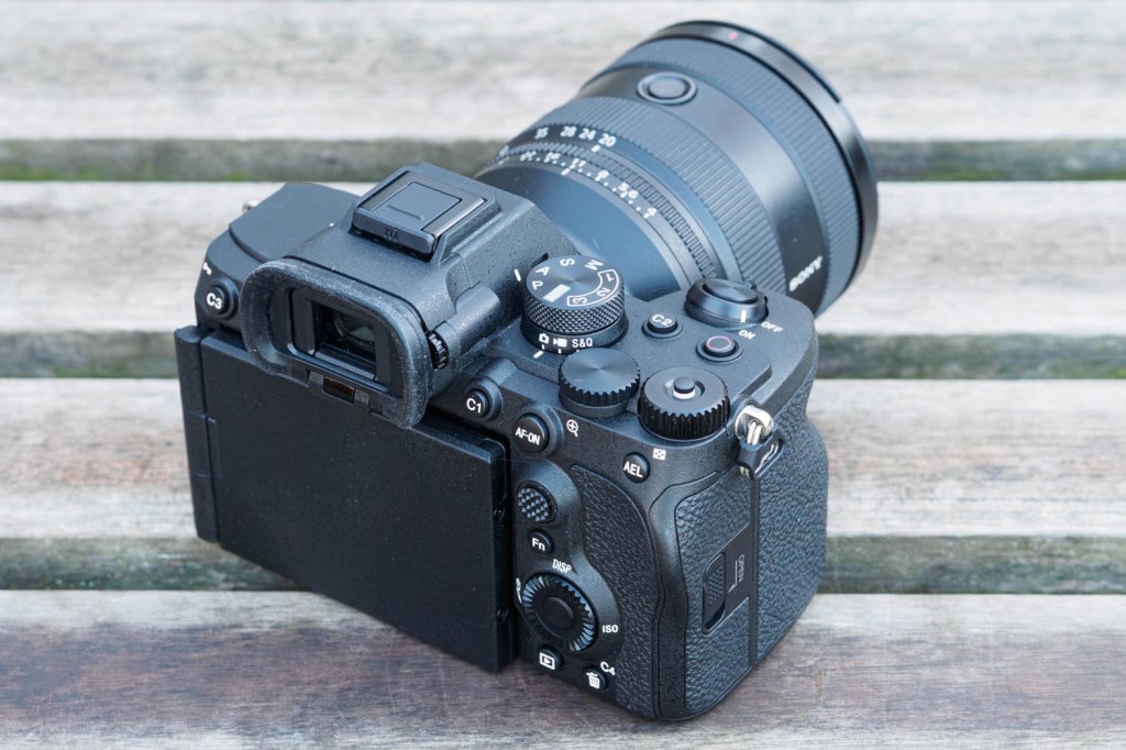 Sony Alpha A7 V screen folded in.