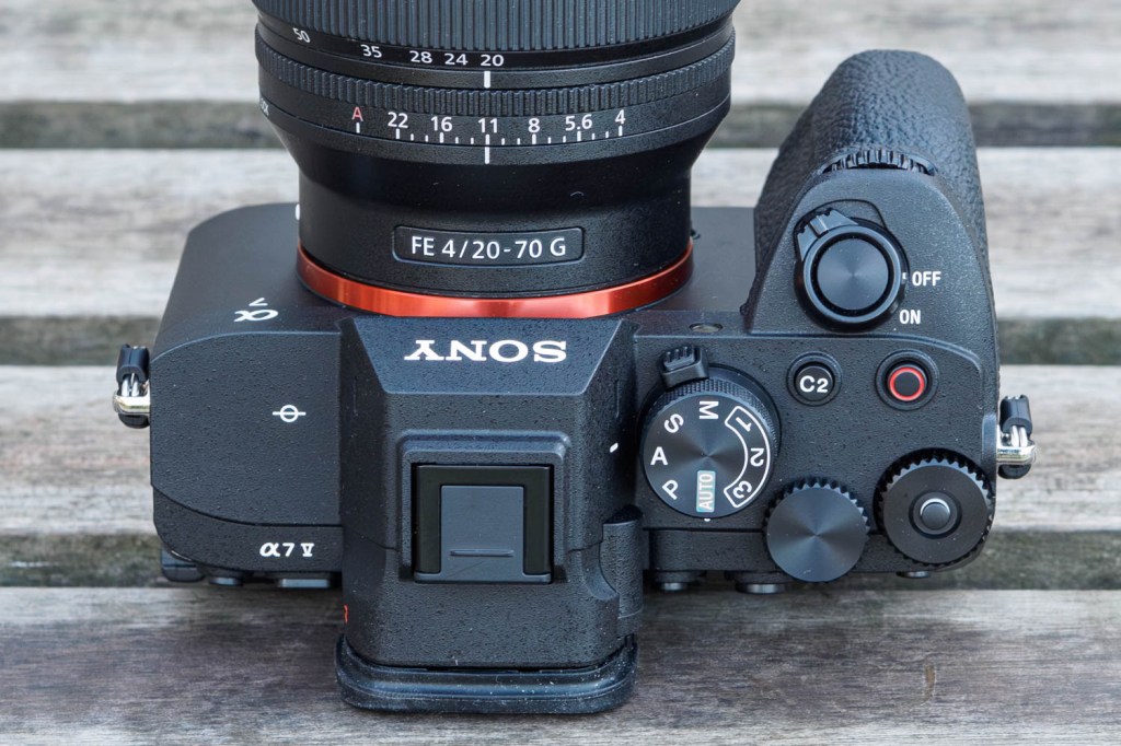 Sony Alpha A7 V top controls. Image credit: Andy Westlake