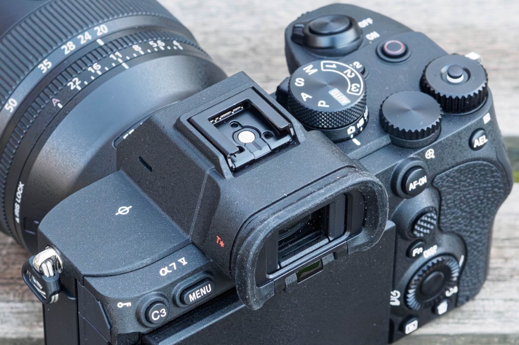 Sony Alpha A7 V hot shoe.