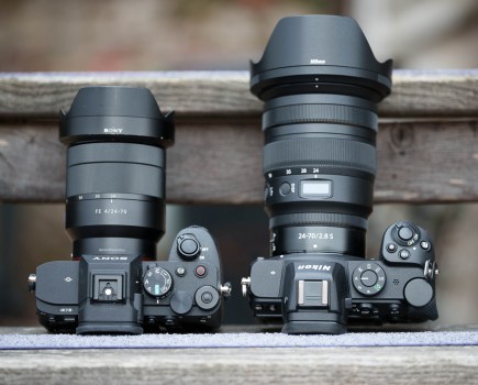 Nikon Z5 and Sony A7IV side by side. Image credit: Angela Nicholson