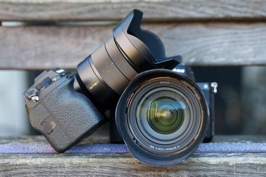 Nikon Z5 and Sony A7IV side by side. Image credit: Angela Nicholson