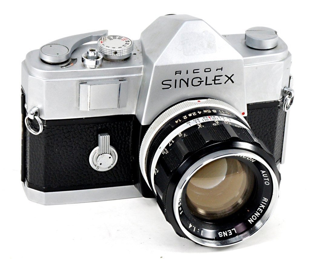 The first Singlex with Nikon F mount, built for Ricoh by Mamiya
