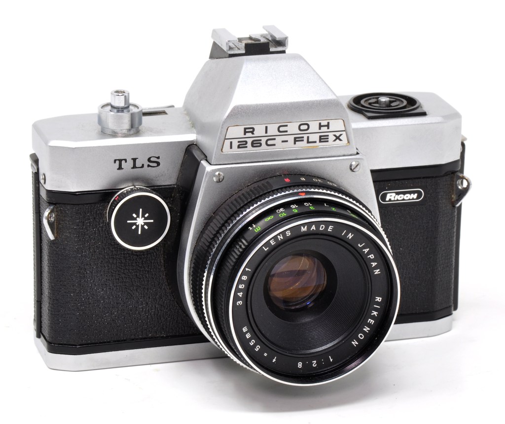Ricoh 126C-Flex, an SLR designed to take 126 size film cartridges