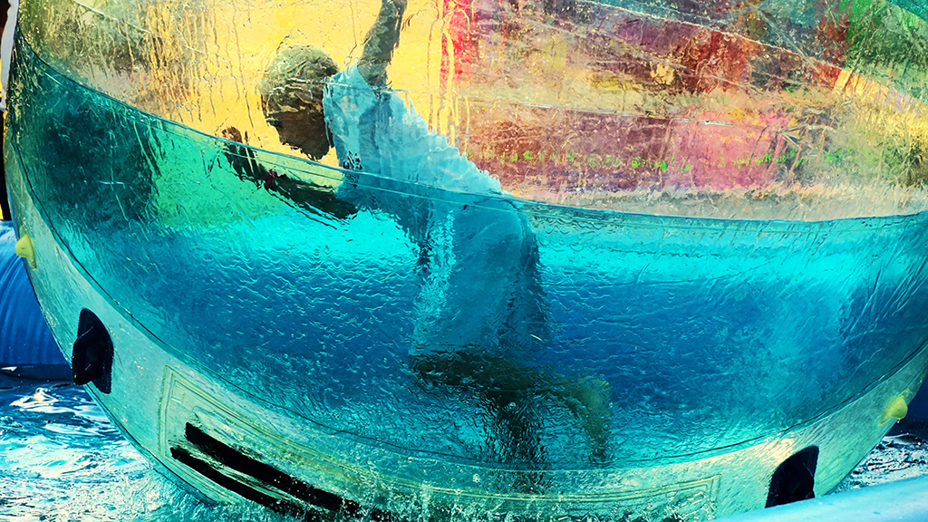 boy in a bubble moving