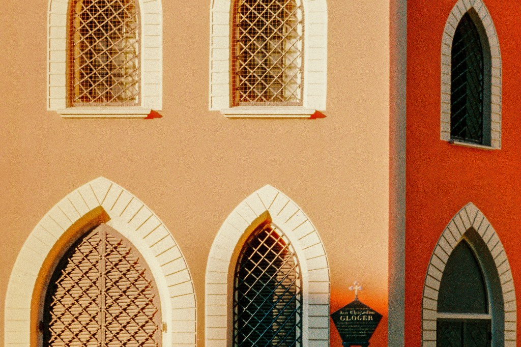 On a trip to Poland, I used the Nikon F90 to capture this detail of the colourful local houses. Photo: Geoff Harris