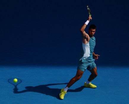 Tennis - Australian Open - Melbourne Park, Melbourne, Australia - January 19, 2025 Spain's Carlos Alcaraz in action during his fourth round match against Britain's Jack Draper Image: Edgar Su