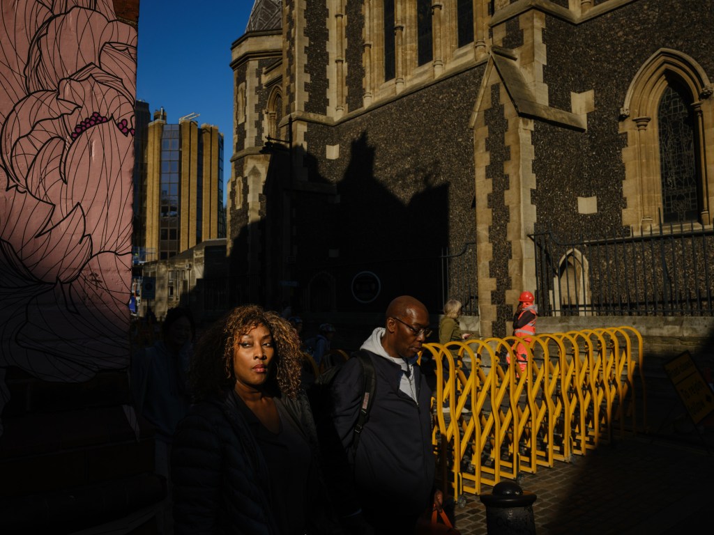 Into The Light; Out Of The Shadows. Southwark Cathedral, London, UK. April 02, 2025. Photo: Edmond Terakopian