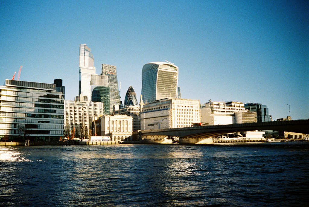 Lomography MC-A, 35mm film camera sample photo, London cityscape