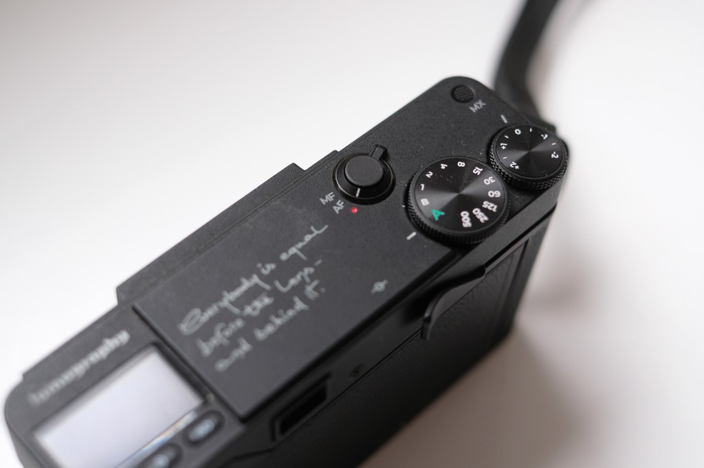 Lomography MC-A top plate dials