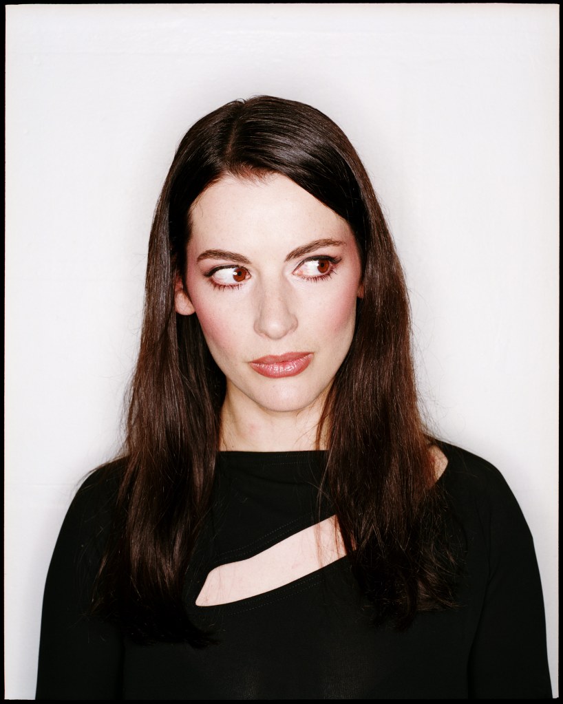 With the white background, this could look like it was taken in a studio but it was taken at a launch party in a bar in west London. Credit: Harry Borden. SINGLE USE ONLY