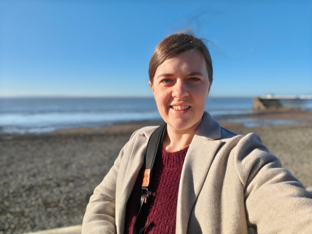 A selfie image taken with the OnePlus 15