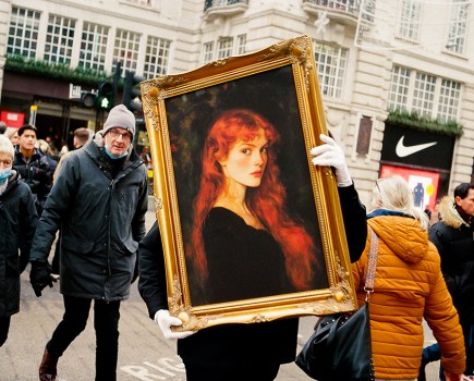 Painting. Camera: Konica Hexar AF Film: 35mm, Kodak Portra 400 March 2025, London. Image credit: Cal Holland