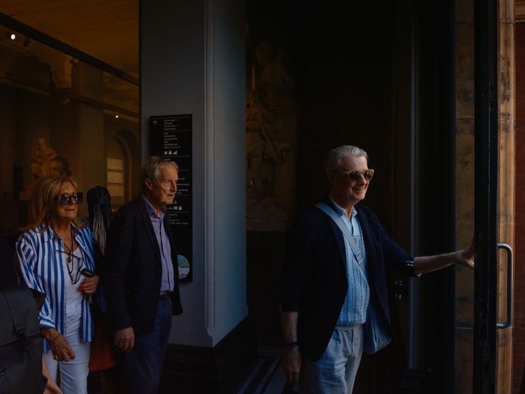 Heading out to the V&A’s Garden, in the centre of the museum. London, UK. July 08, 2025. Photo: Edmond Terakopian