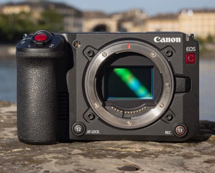 The Canon EOS C50 has the highest resolution full-frame sensor, and highest resolution video output. Image: Canon