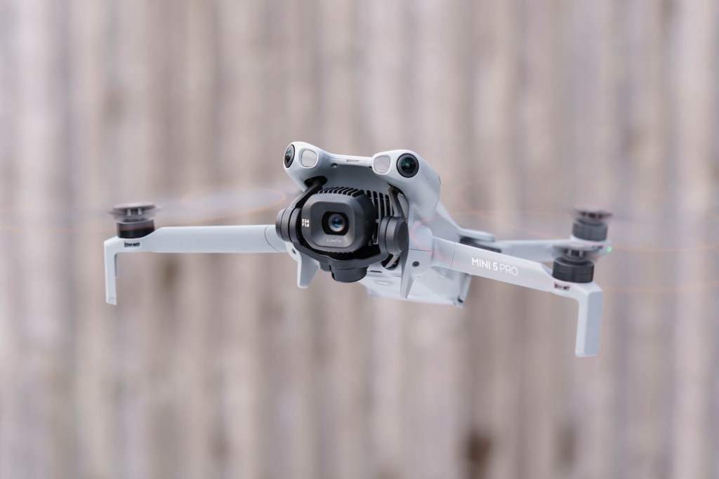 DJI Mini 5 Pro in flight