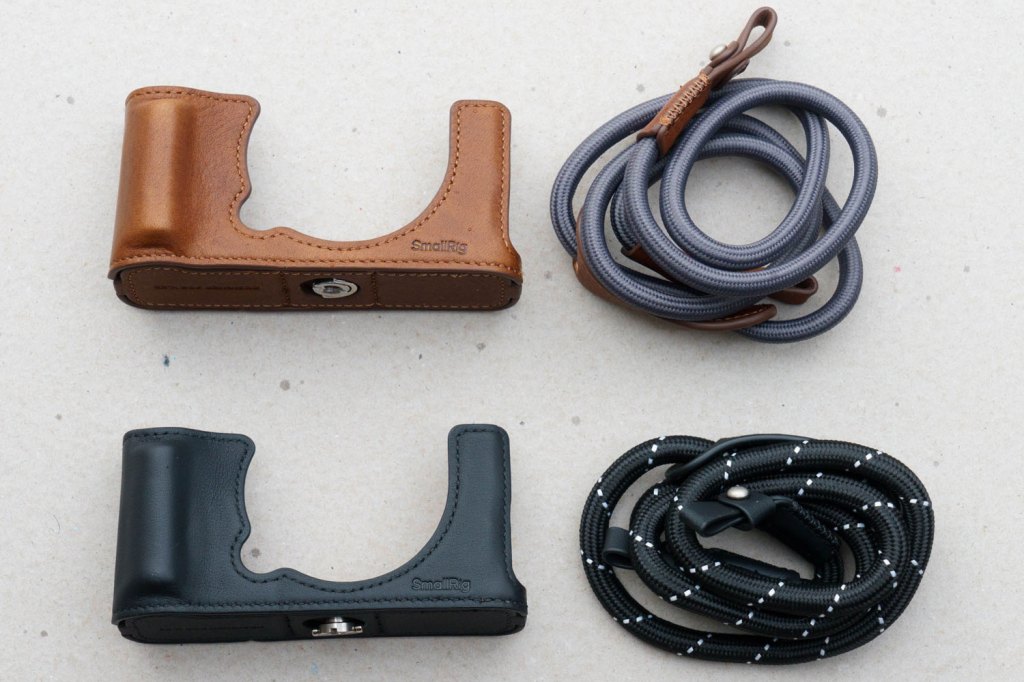 SmallRig Leather Case for Fujifilm X-E5 in brown and black