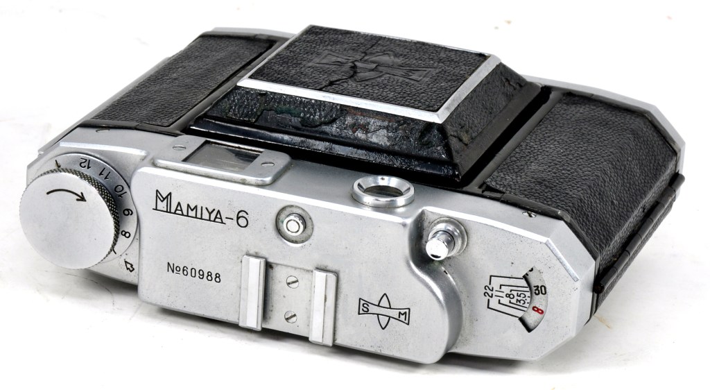 Mamiya Six folded for storage or easy transport