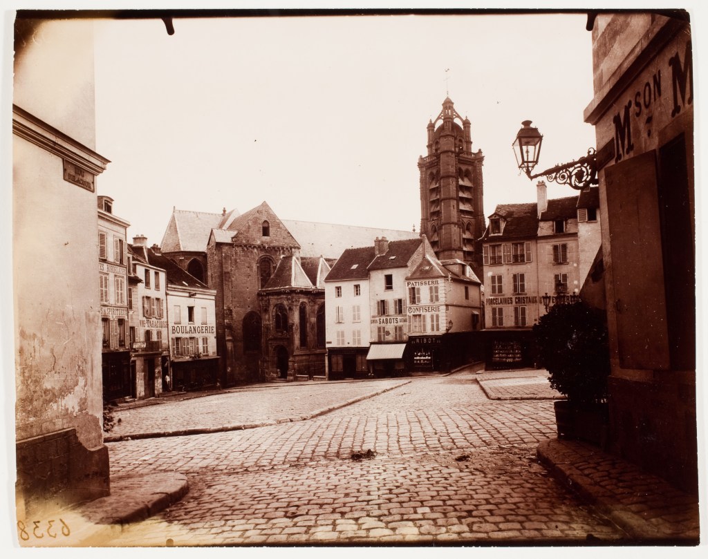 Eugène Atget, Pontoise, Place du Grand Martroy, 1902 (printed 1919–27). International Center of Photography, Gift of Caryl and Israel Englander, 2008 (2008.111.46)