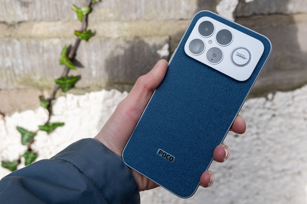 The Poco F8 Ultra in hand