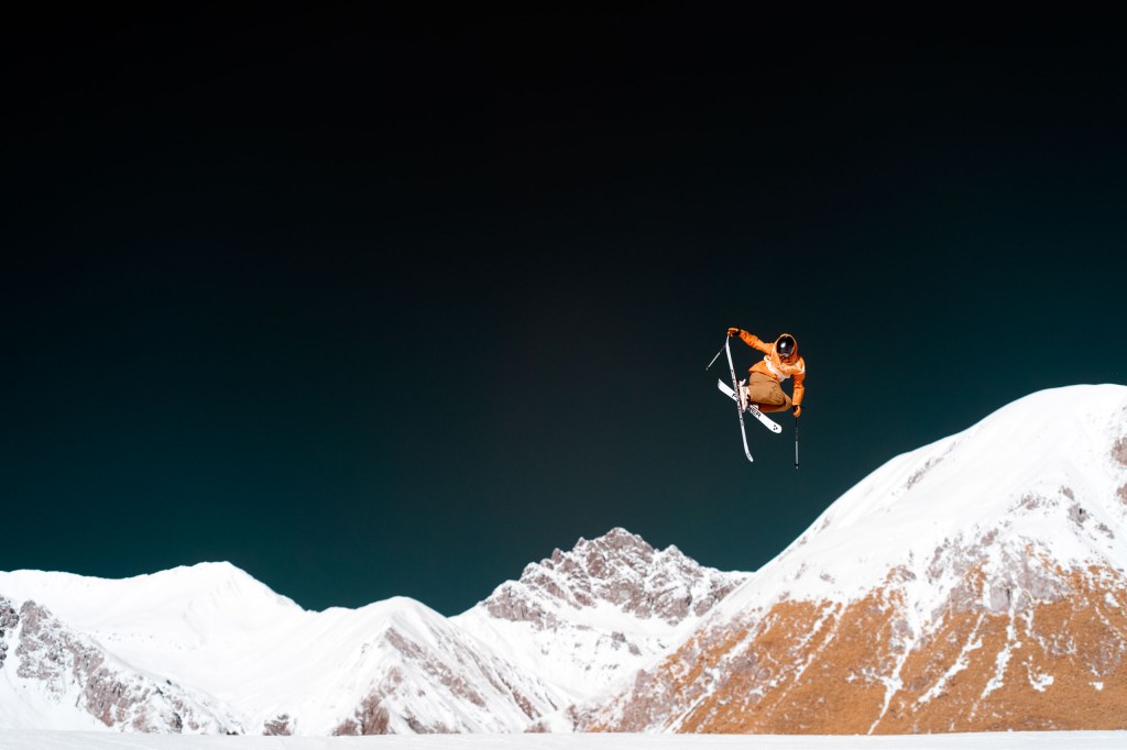Mathilde Gremaud of Team Switzerland competes during the Women's Freestyle Slopestyle Qualification on day one of the Milano Cortina 2026 Winter Olympic games at Livigno Snow Park on February 07, 2026 in Livigno, Italy. "Infrared" is a series of pictures taken at the Milano Cortina 2026 Winter Olympics with mirrorless cameras that have been modified to capture the electromagnetic spectrum beyond what's visible to the human eye. (Photo by Hector Vivas/Getty Images)