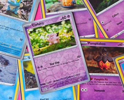 A selection of Pokemon cards featuring the artwork of Yuka Morii