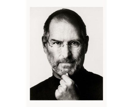 Albert Watson's famous photo of Steve Jobs.