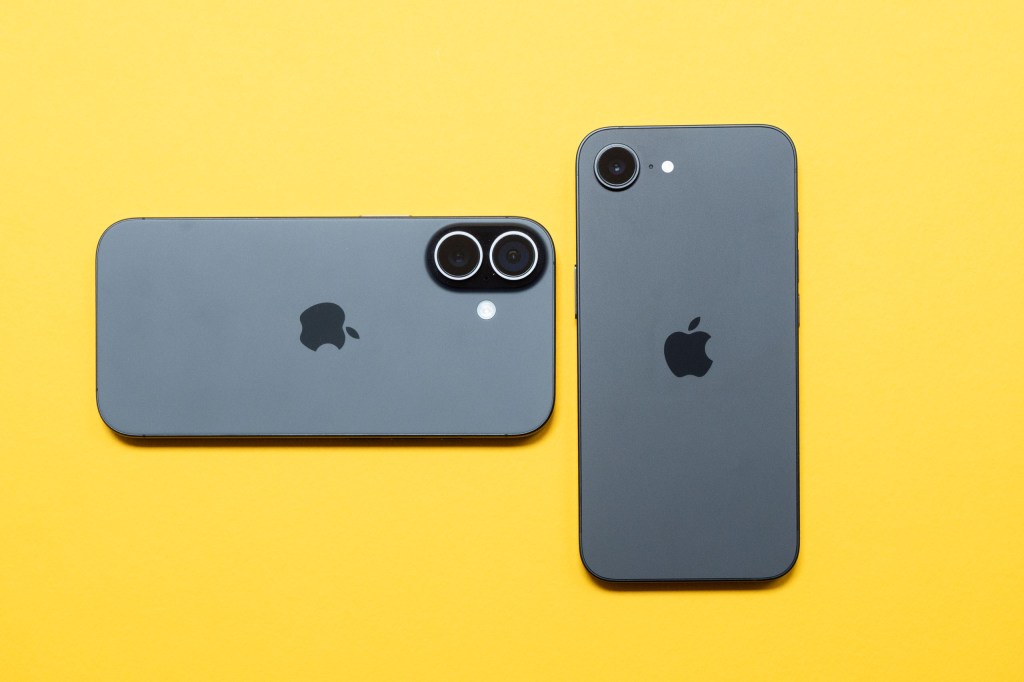 iPhone 17 next to the iPhone 16e