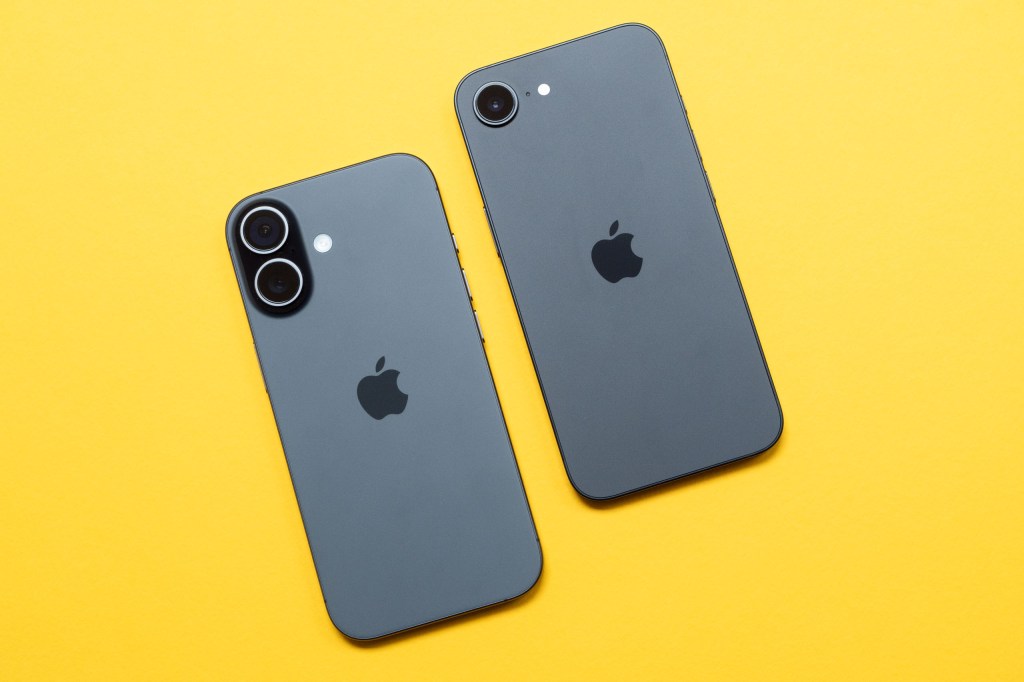 iPhone 17 next to the iPhone 16e