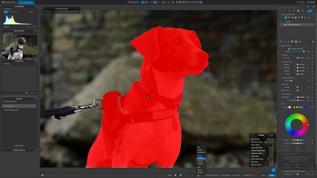 DxO PhotoLab 9.3 tools search tab