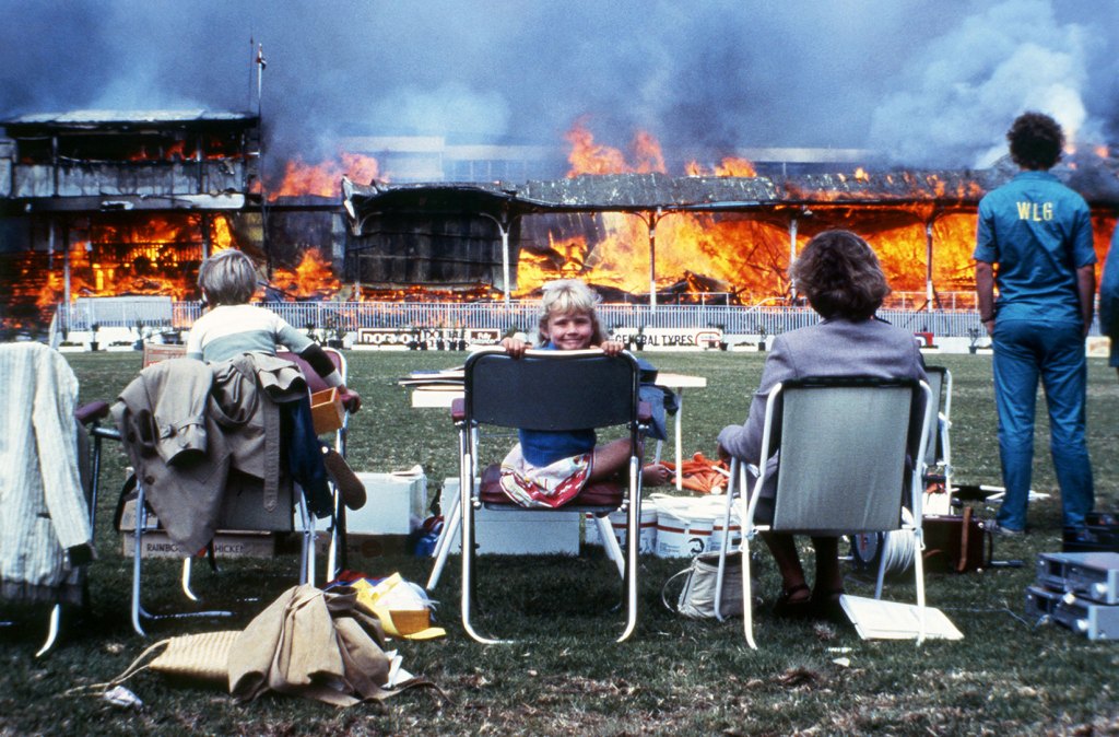 Fire at the Rand Agricultural Show.