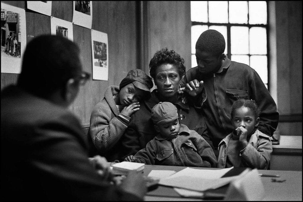 Gordon Parks The Fontenelles at the Poverty Board, Harlem, New York, 1967 Courtesy of and copyright The Gordon Parks Foundation