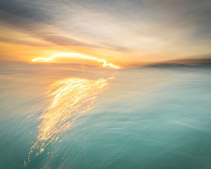 Bill uses exposure duration to control the amount of detail visible in the surface of the water, with shorter shutter speeds revealing texture