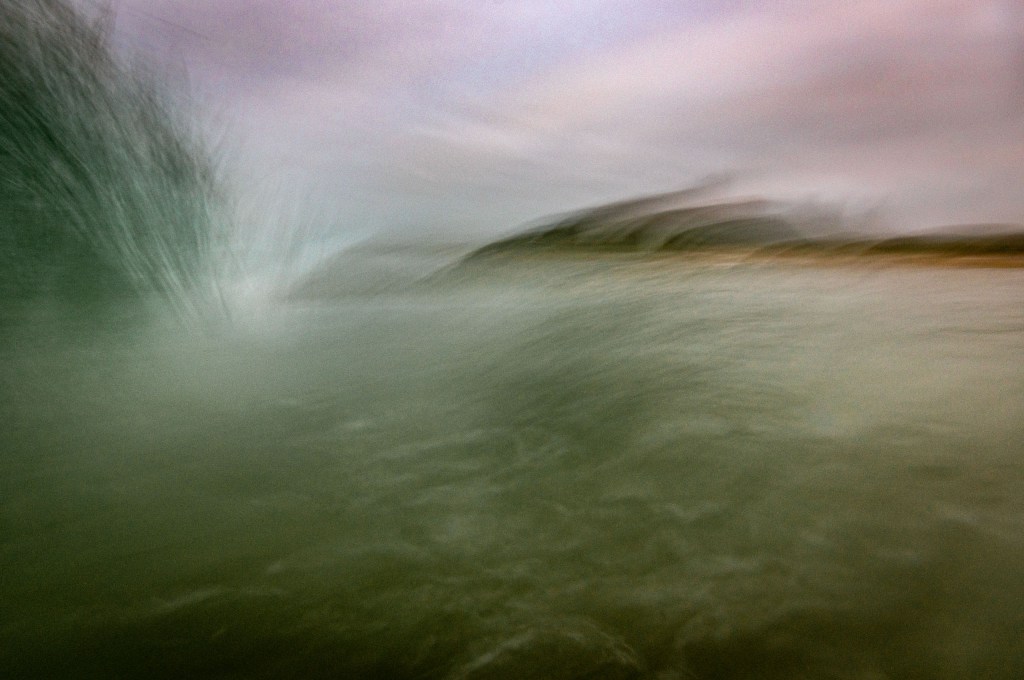 Bill’s images make use of light and colour contrasts, rather than capturing a literal view of each location