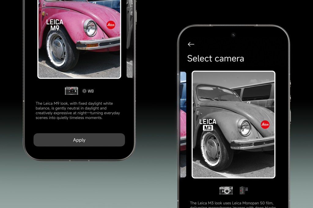 Leica Essential Mode offers a choice of colour and mono shooting modes based on classic Leicas