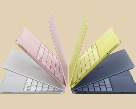 Apple MacBook Neo in Silver, Blush, Citrus and Indigo colours