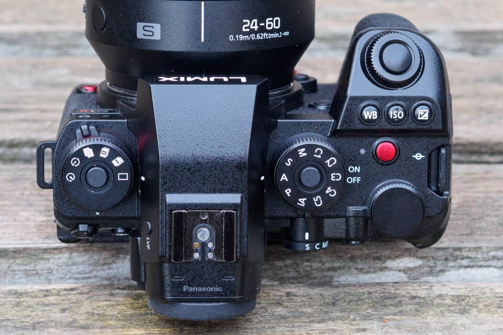Panasonic Lumix S1II top controls.