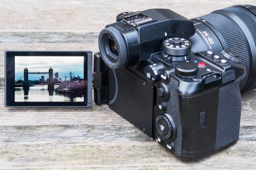 Panasonic Lumix S1II side-hinged screen. 