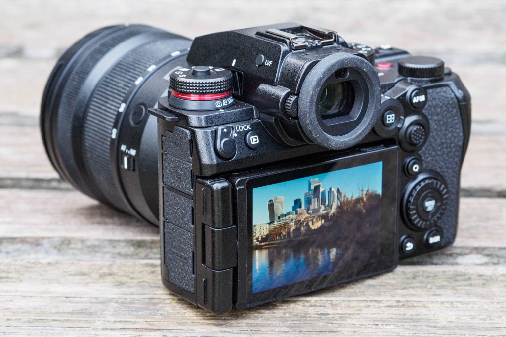 Panasonic Lumix S1II lock switch. 