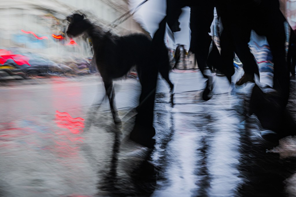 Slow shutter speed street photography