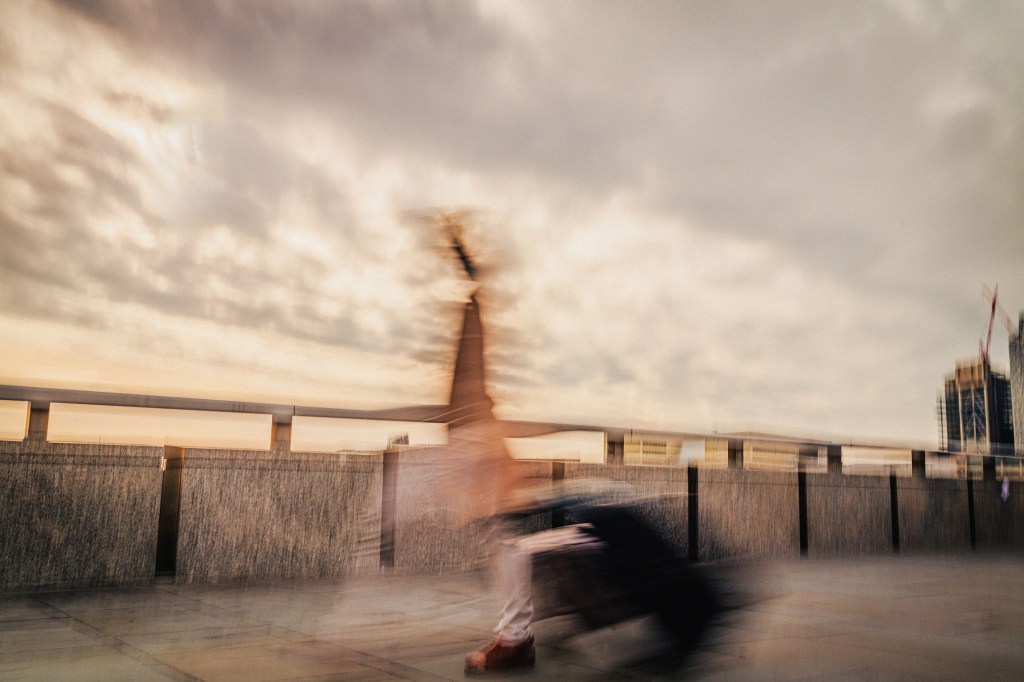 Slow shutter speed street photography
