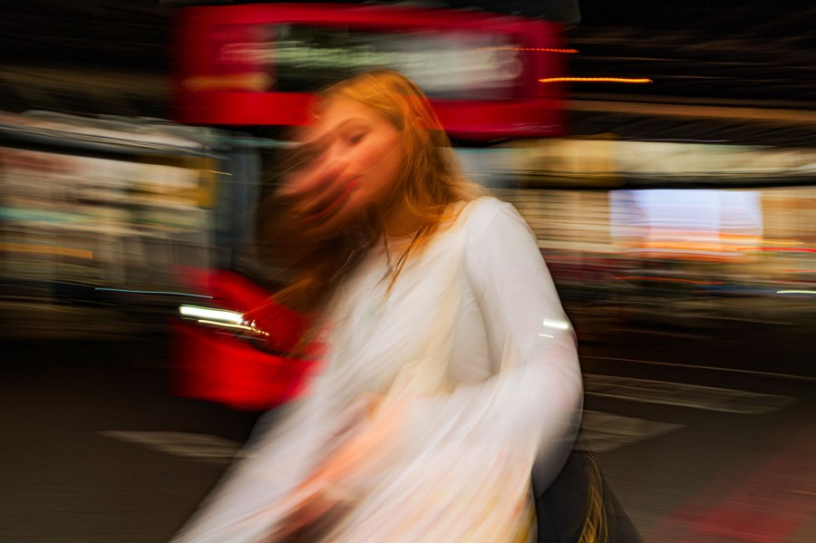 Slow shutter speed street photography