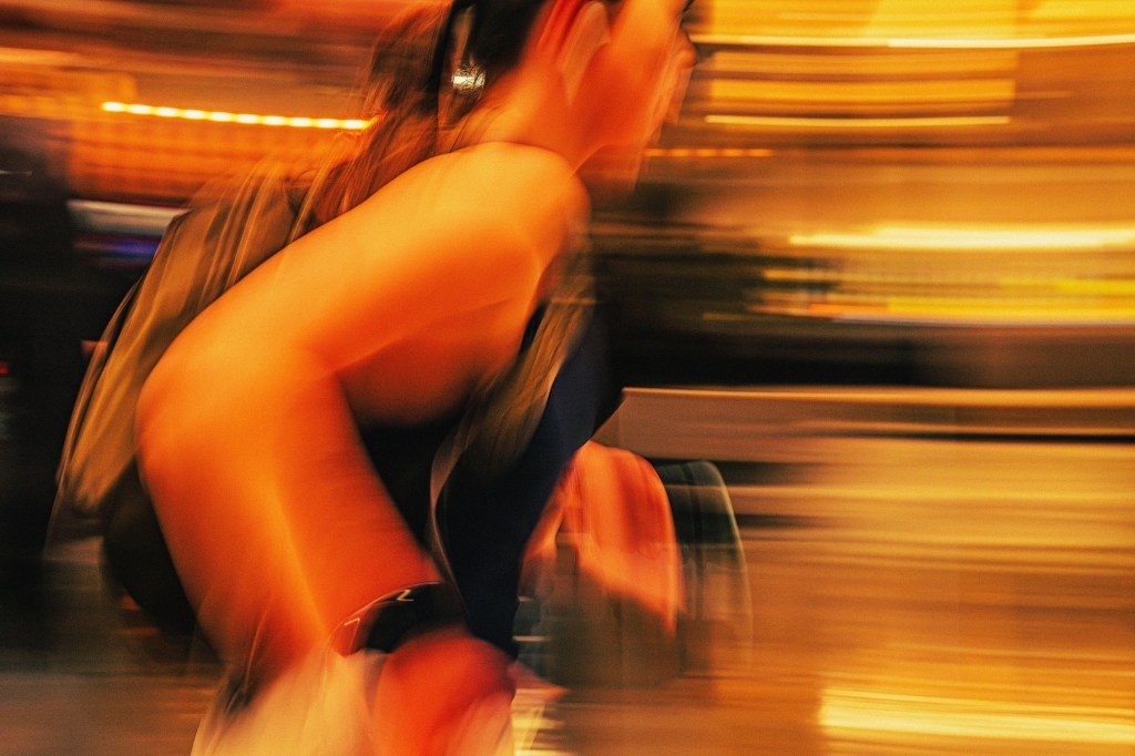 Slow shutter speed street photography