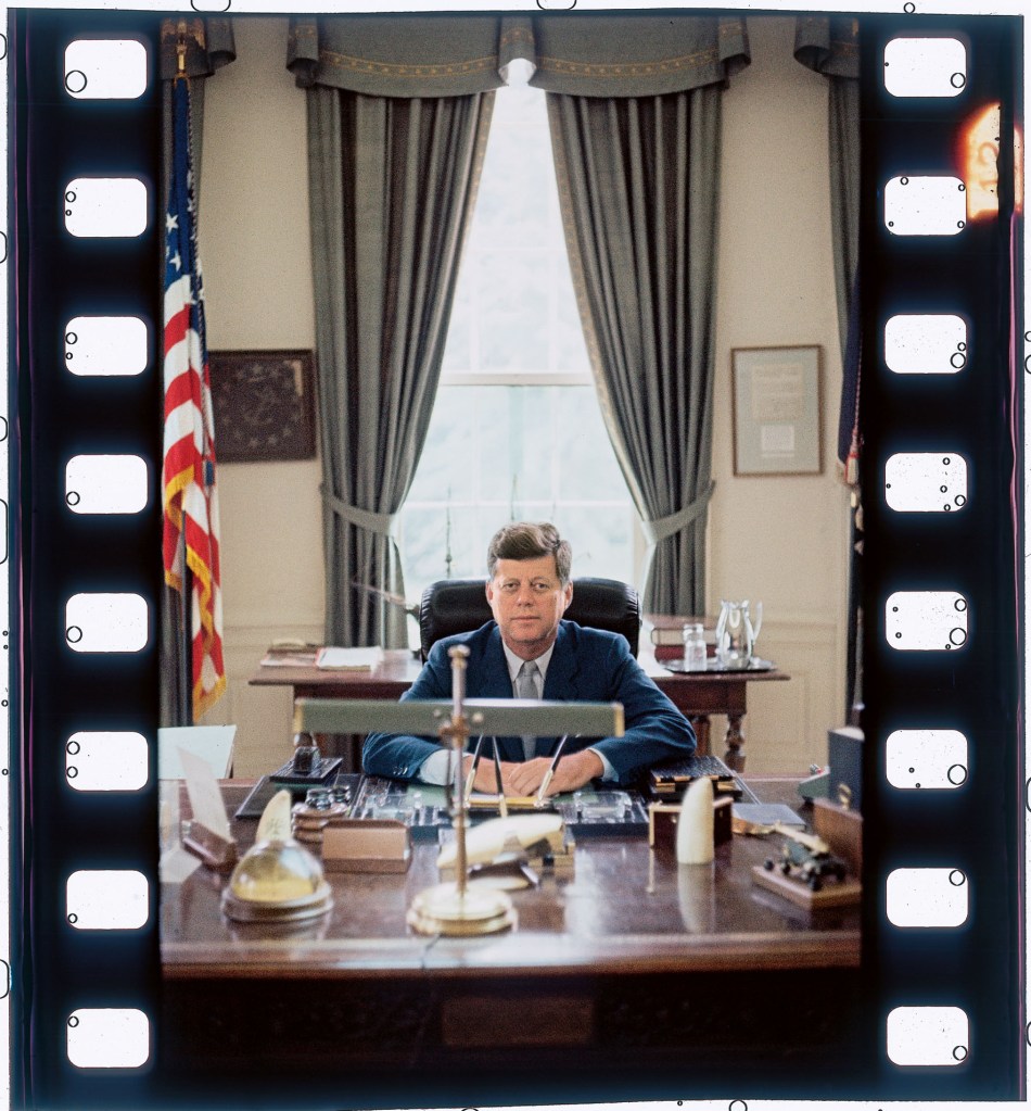 President John F. Kennedy in the Oval Office