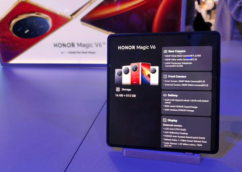 Honor Magic V6 colour schemes